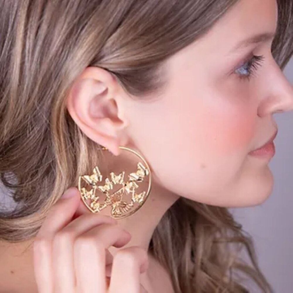 Butterfly Hoops - Picture 2 of 2